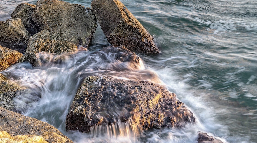 Haulover Inlet. Beautiful location for fishing and surfing.