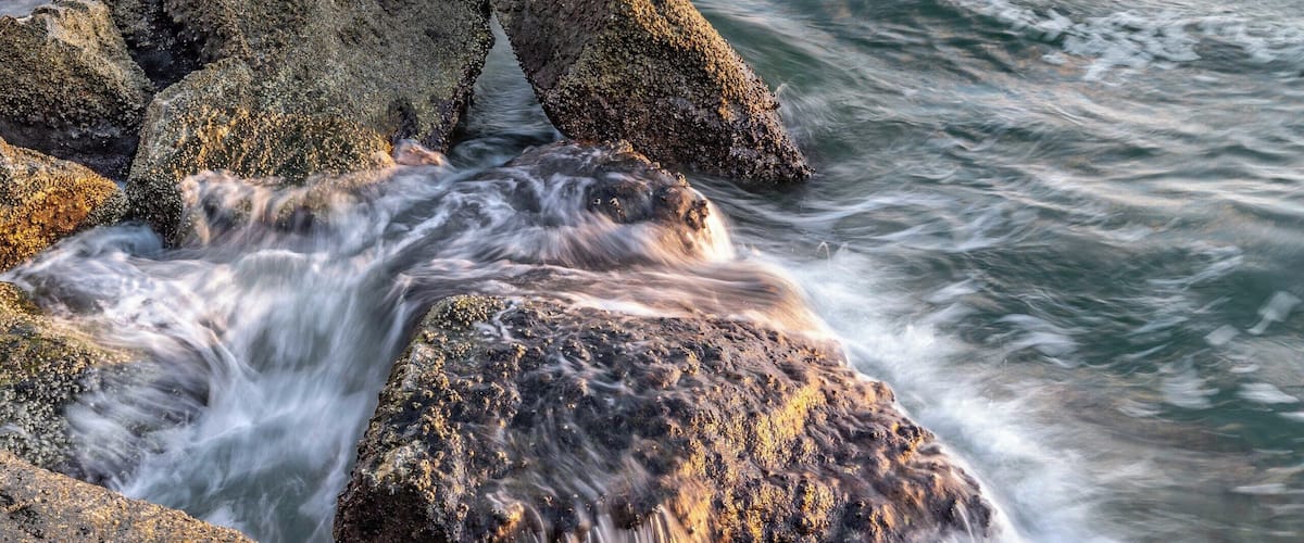 Haulover Inlet. Beautiful location for fishing and surfing.