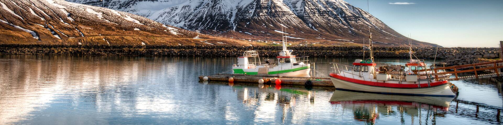 Fishing port in Olafsfjordur - Iceland