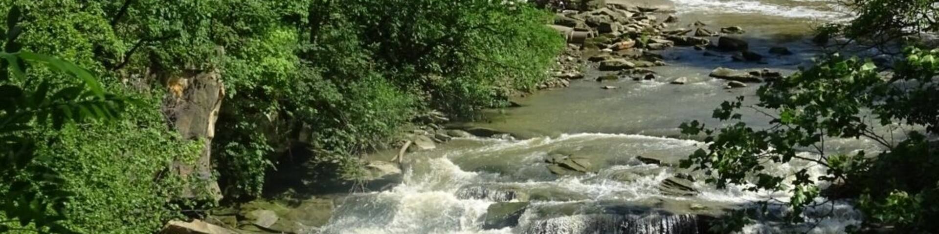 Located within the Rocky River Reservation is Berea Falls, a 25ft waterfall on the east branch of the Rocky River.