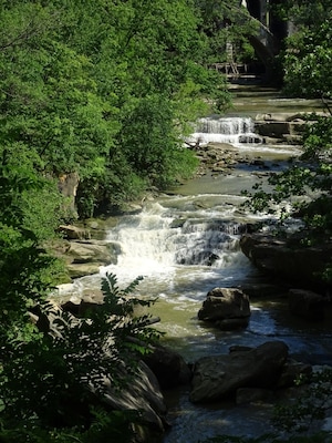 Located within the Rocky River Reservation is Berea Falls, a 25ft waterfall on the east branch of the Rocky River.