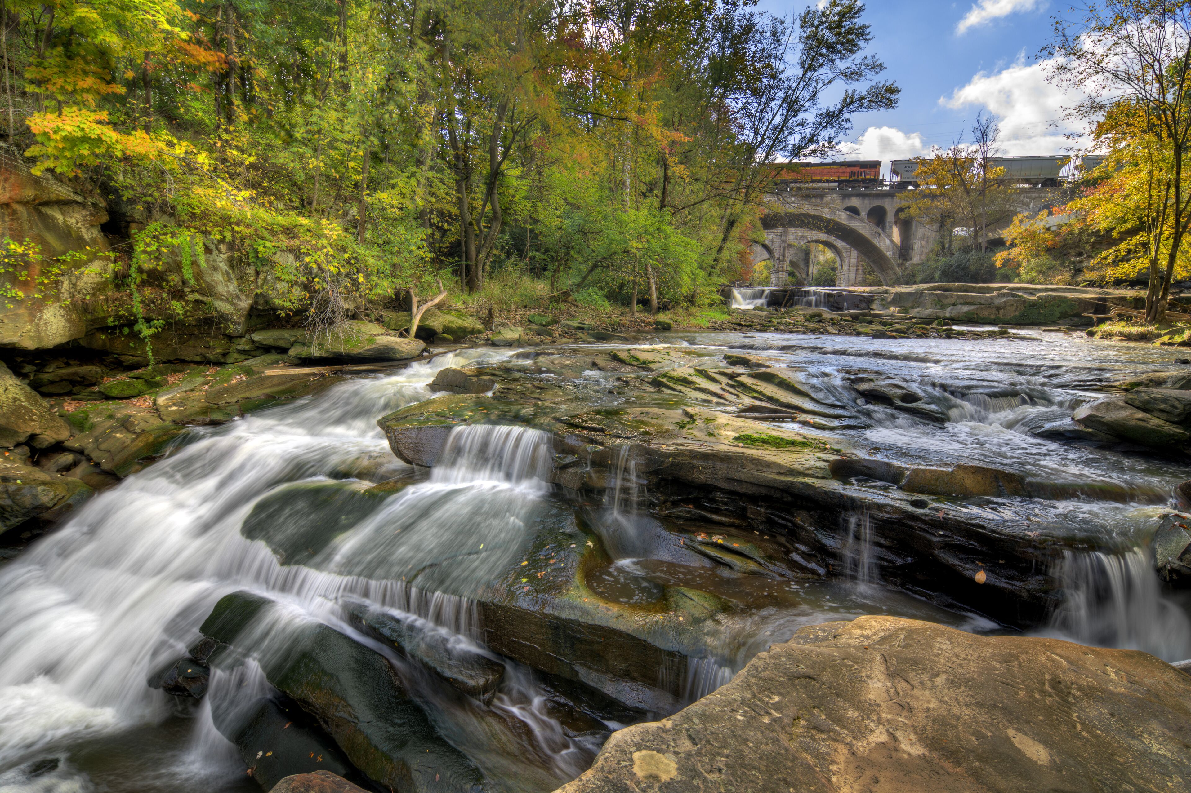 Beautiful Berea Falls In Autumn
