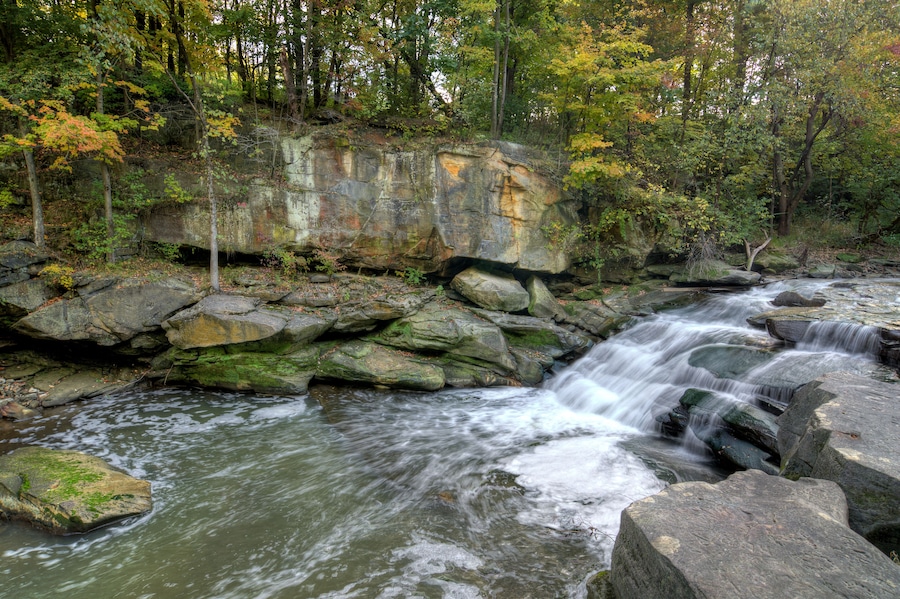 Beautiful Berea Falls In Autumn
