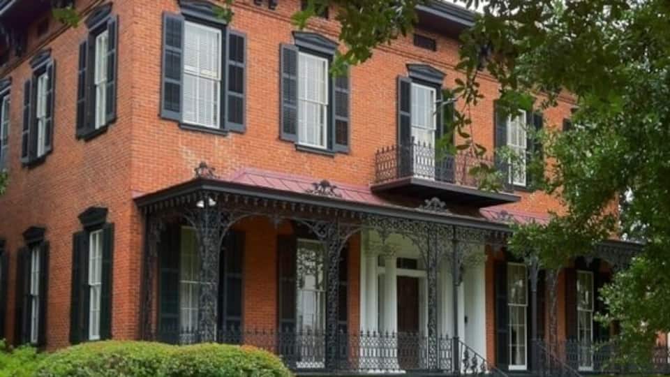 The Rankin House: James A. Rankin came to Columbus from Ayrshire, Scotland and in 1839 married Agnes Affleck. Mr. Rankin was a planter and owner of the Rankin Hotel and Rankin Realty Co. This high style Italianate mansion was built between 1860 and 1870. In 1898, the Rankin House, valued at $18,500, was the finest home in Columbus. After the Civil War, Mr. Rankin returned to Scotland and turned the home over to his eldest child.