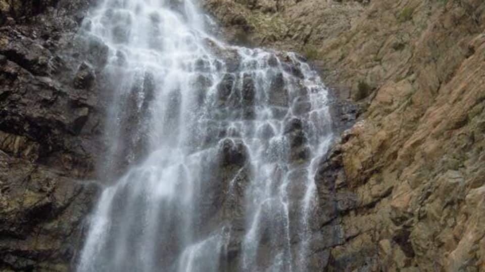 Pretty tall #waterfall at the end of this #hiking trail.