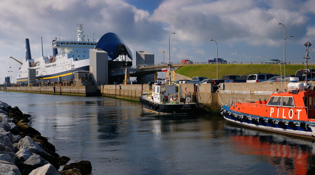 Caribou Ferry boat unloading in North Sydney Nova Scotia from Port aux Basque Newfoundland