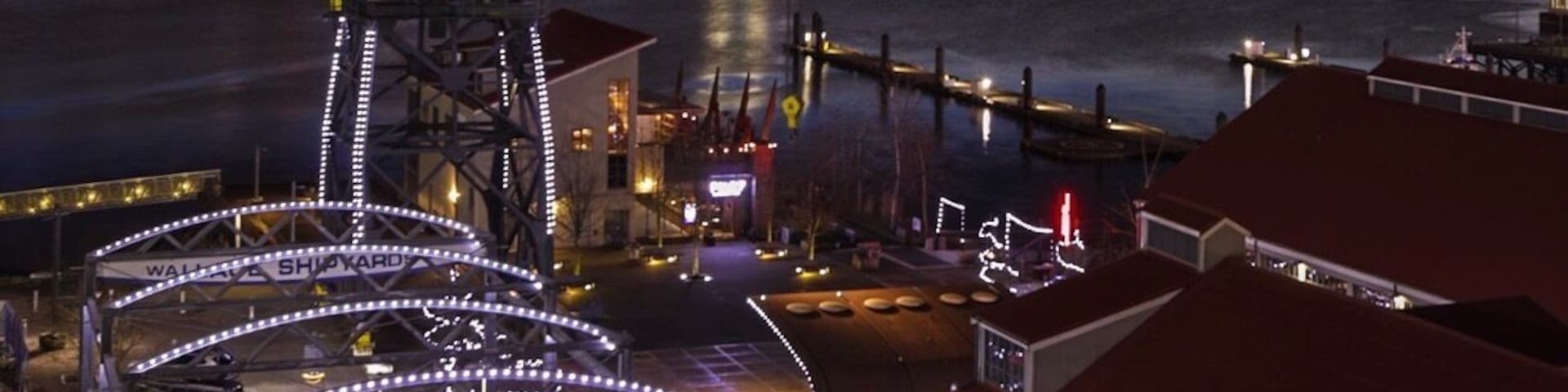 The Lonsdale Quay in North Vancouver is a wonderful destination on its own.  The surrounding area is loaded with restaurants and offers a terrific vista of Vancouver across Burrard Inlet.  The Sea Bus is part of the areaโs public transportation system that takes foot passengers back and forth across the inlet