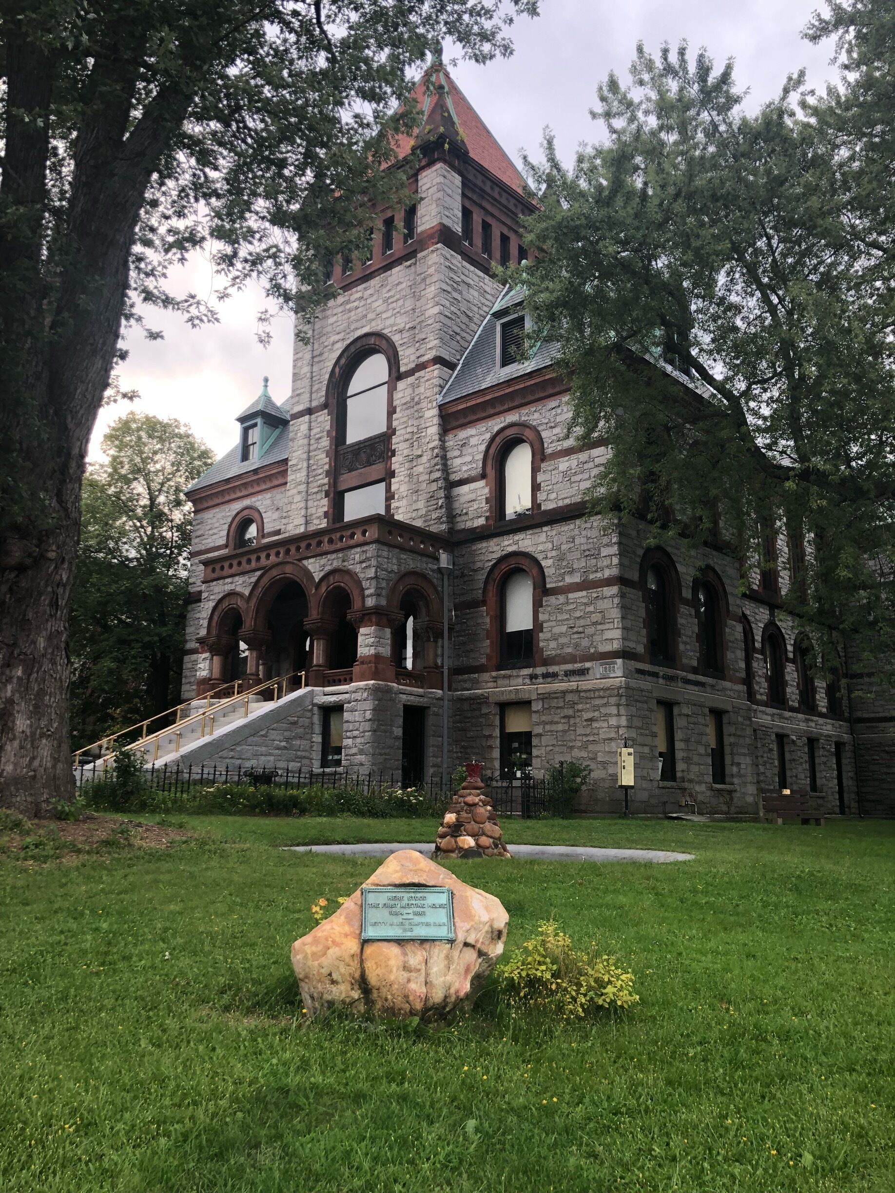 A lot of history in Northampton, MA - Photo of the first meeting house.