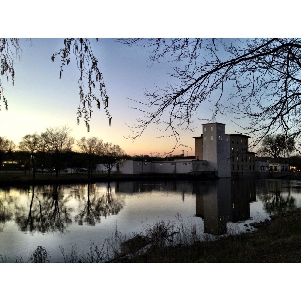 Sunset over the Cannon River, highly recommend exploring this unique downtown and winding pathways along the shore.