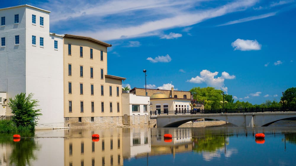 cannon river, northfield reflections