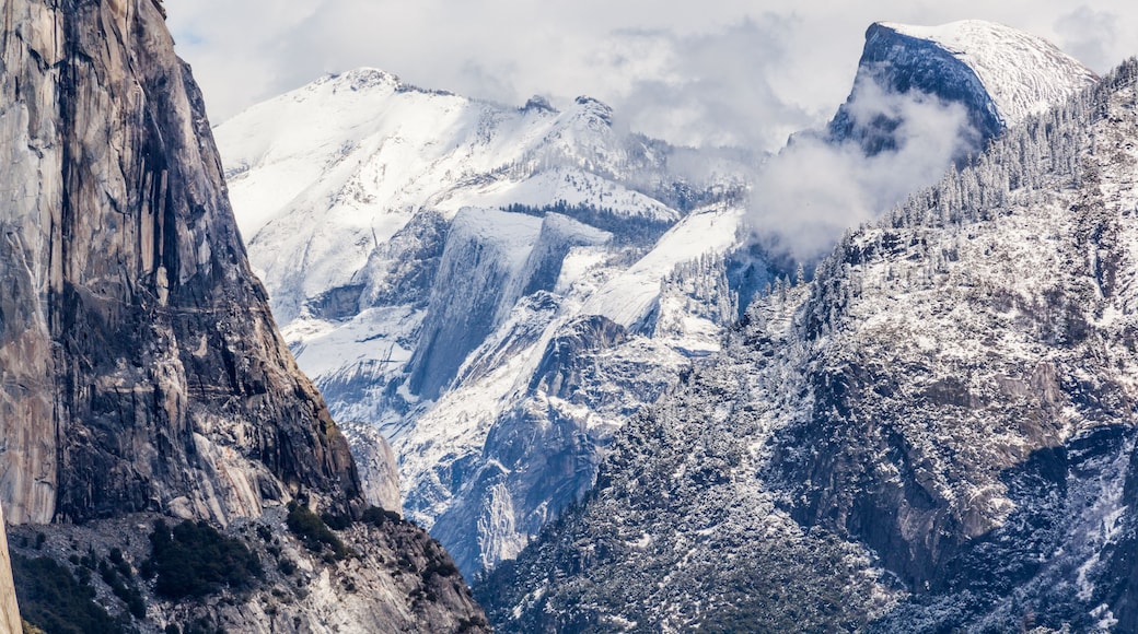 Snow over Yosemite - Half Dome