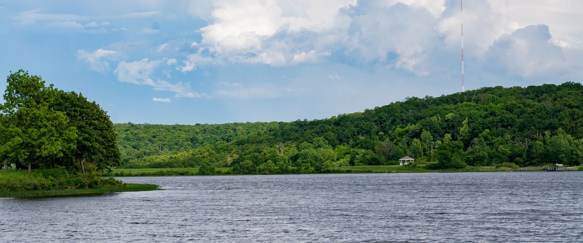 landscape with lake
