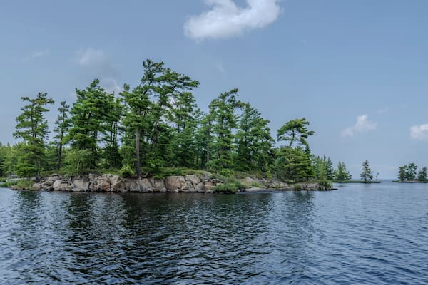 Lake Rainy in the Voyaguer National Park tour of the Boreal forest covered islands