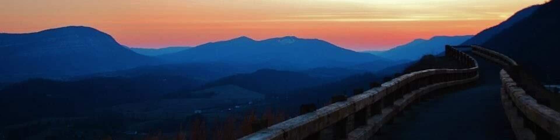 This overlook, located in Norton, Virginia, has a beautiful view of Powell Valley & the mountains I call home. Catch it on a clear evening & you may catch a gorgeous sunset with the one you love! #roadtrip