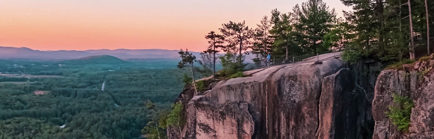 Perfect place to catch a sunrise when staying in Conway because you can drive up all the way to the top!