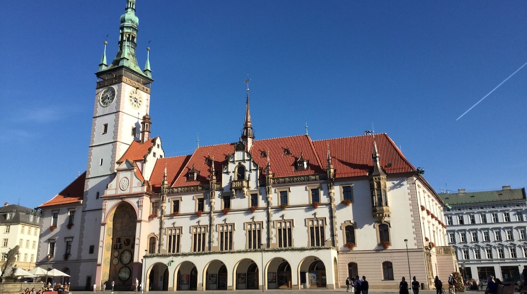 City Hall and astronomical clock in the Upper Square (Horní náměstí) in Olomouc, Czechia.
#architecture #blue #gothic #socialist