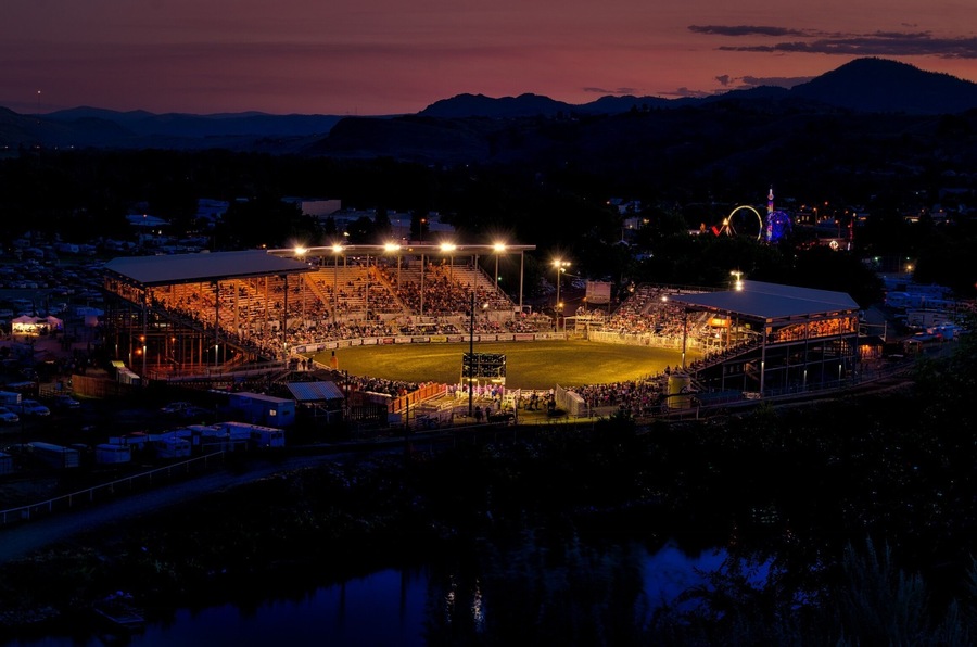 Overlooking the famous Omak rodeo/stampede.