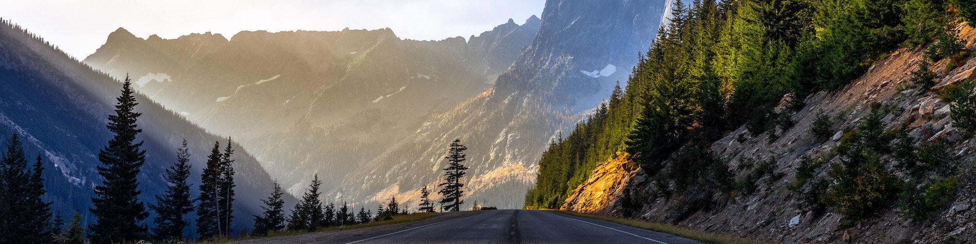 State Route 20 at Martha Creek near the Washington Pass Observation Site in Okanogan County, Washington