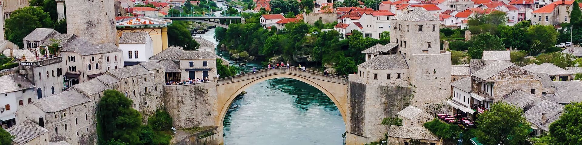 Muslims and Christians are separated by this historic bridge.
