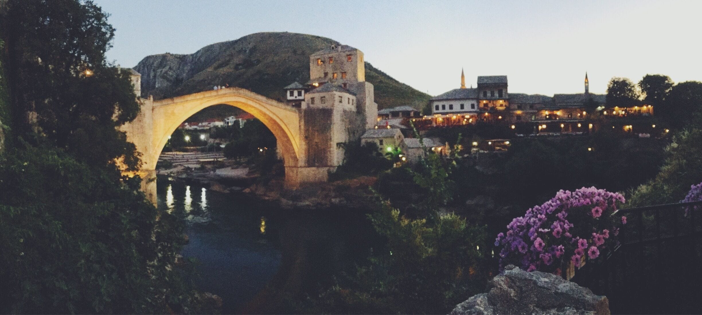 Stari Most (old bridge) in Mostar, Bosnia was built by the Ottomans in the 16th century. It stood for 427 years before it was destroyed during the Croat-Bosnian War in 1993 and was rebuilt in 2004. A beautiful feat of engineering and a sobering icon of post-war resilience, the bridge is free to visit and walk across, and connects two sides of Mostar's lively Old Town. Tip: visit early in the AM (before 8) for a peaceful, crowdless experience. Stop to linger over a pastry and Bosnian coffee at one of the many Pekaras along the way. Don't miss! #StariMost #bridge #OldCity #Mostar #Bosnia #historic #medieval