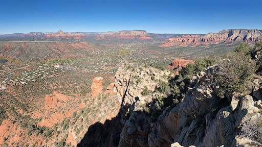 Panorama From West Twin Butte In Sedona Arizona Overlooking Oak Creek