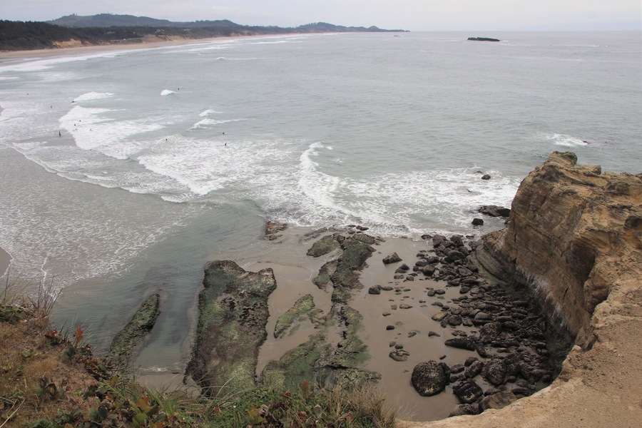 Beverly Beach overlook is a good place to watch the surfers. It’s also close to several others places to stop and inhale along coastal Highway 101.