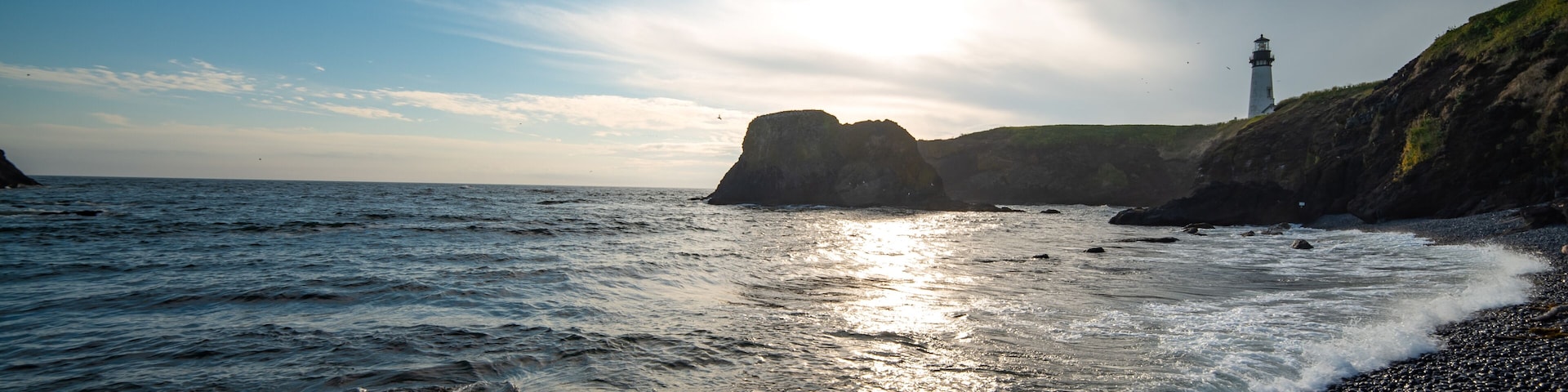 Perfect spot for a sunset along the central Oregon coast. In spring you can catch sea lions sunbathing on the volcanic rocks. This isn't the typical sandy beach, in fact it's mostly cobbles. Listening to the soothing tones of waves crashing over the rocks is a sound you won't soon forget.