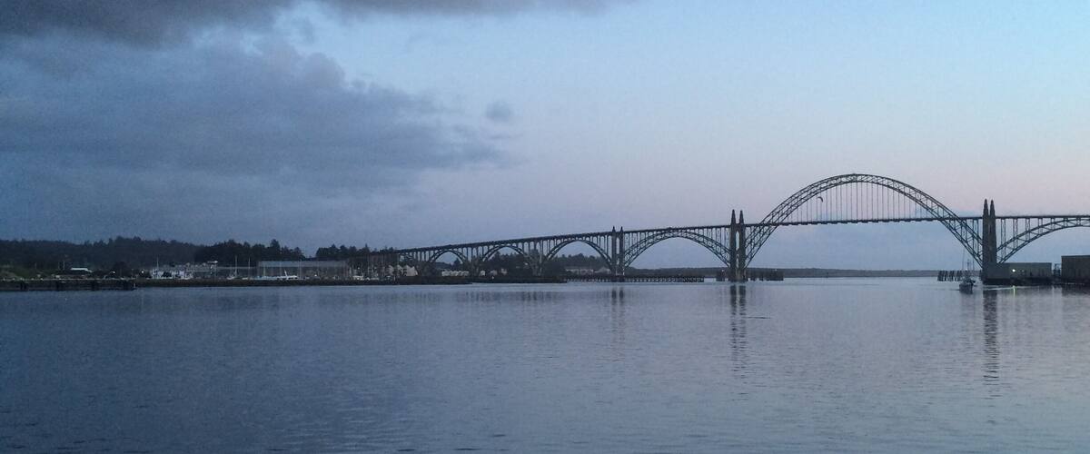 My new town view. #newport #nofilter #bridges #oregoncoast #pnw #oregon