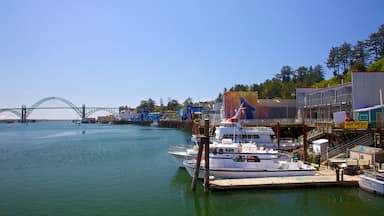 Newport which includes boating, a marina and a bridge