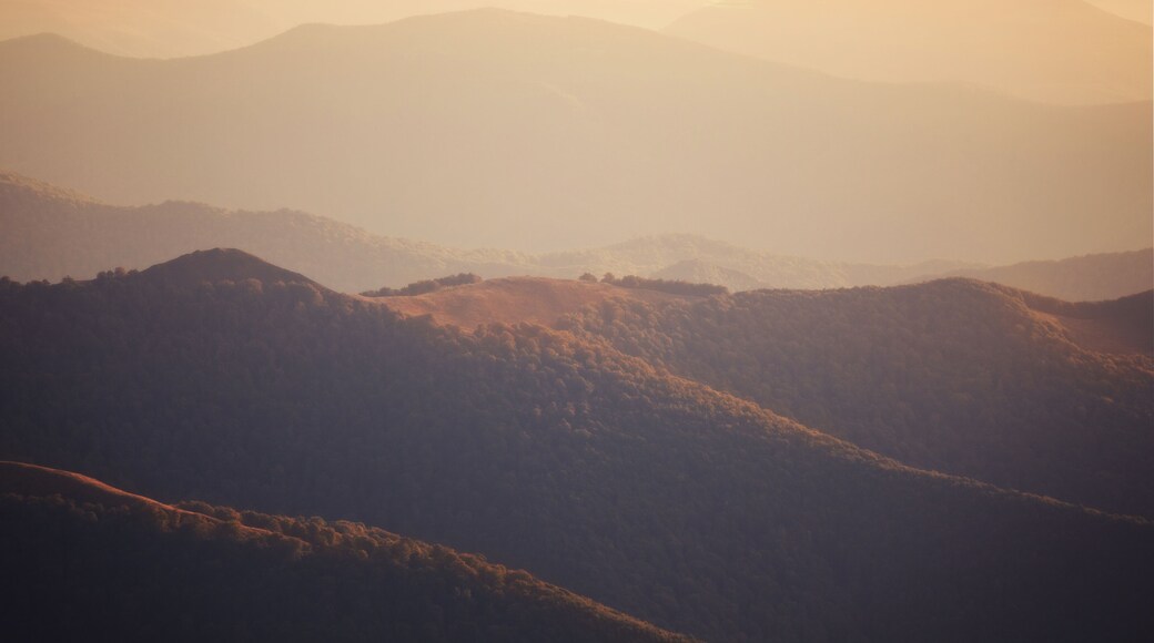 Sunrise at Smoky Mountains. Great Smoky Mountains National Park, USA