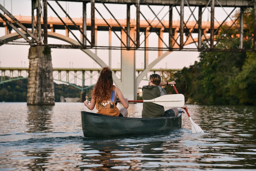 Paddling on the Tennessee River in Knoxville