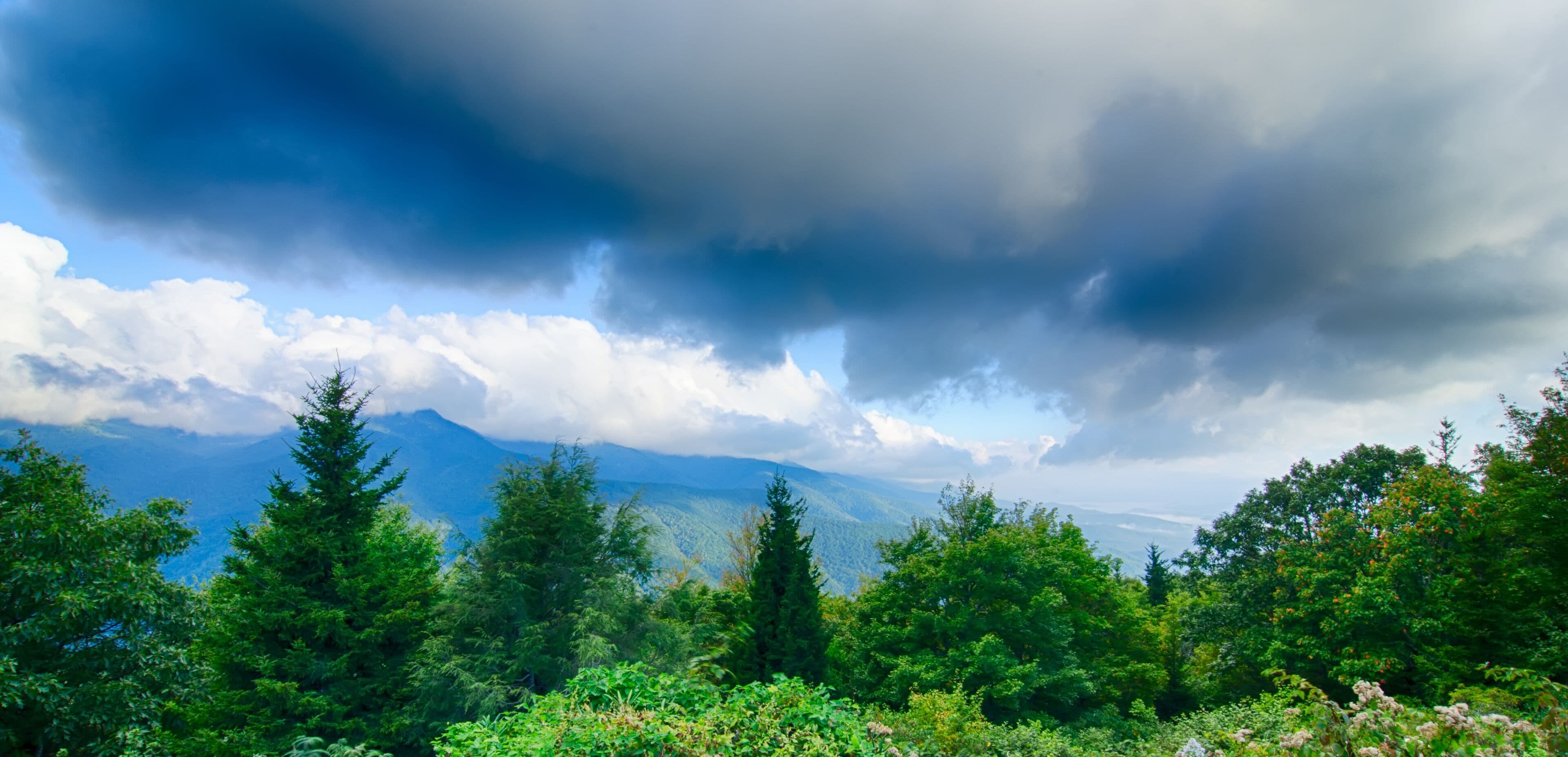 Sunrise over Blue Ridge Mountains Scenic Overlook
