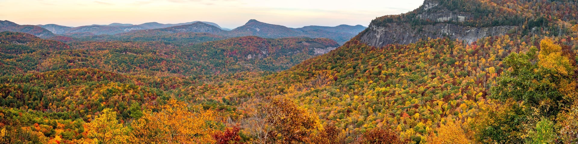 Whiteside Mountain in the Fall
