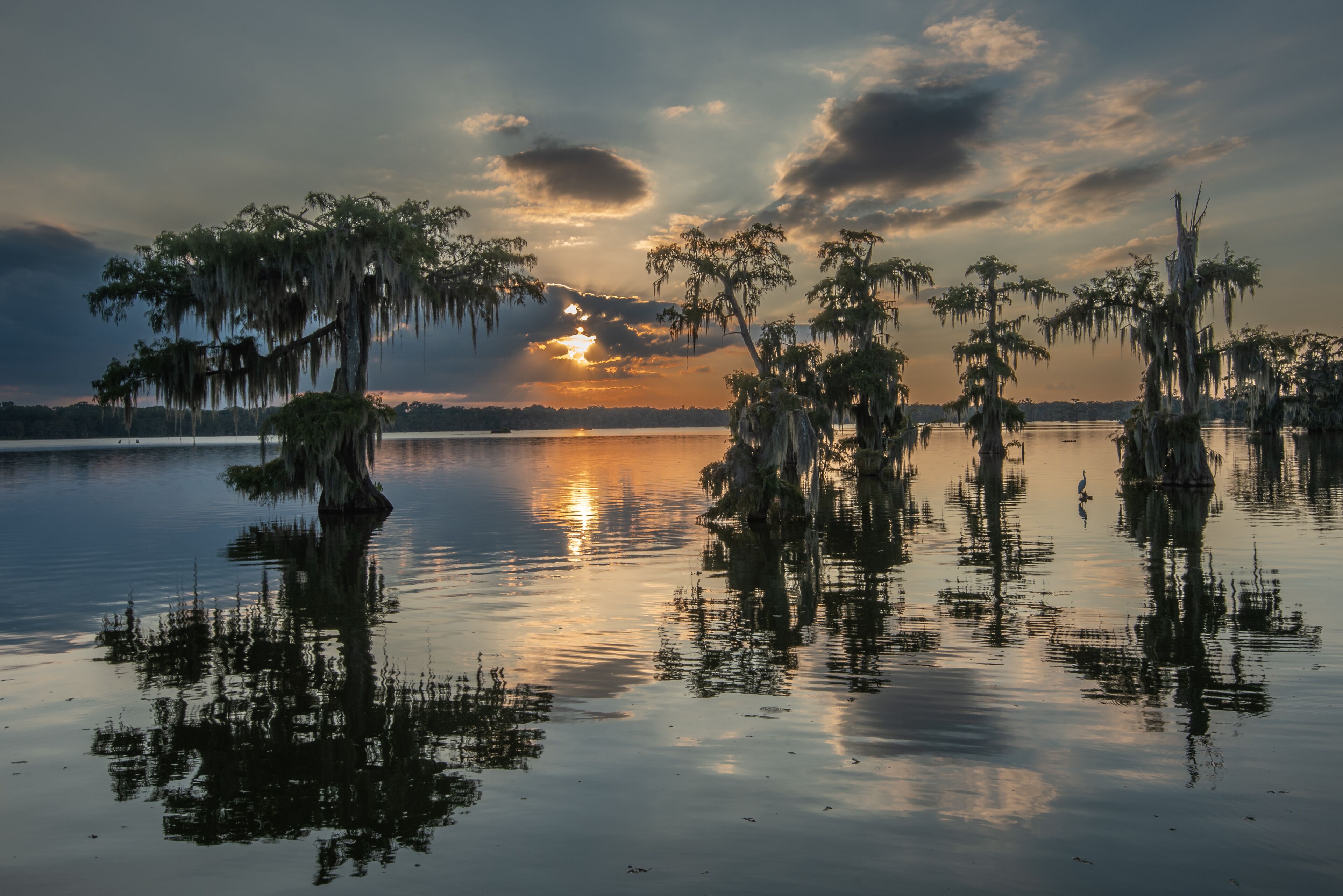 Colorful Sunset at Lake Martin Louisiana