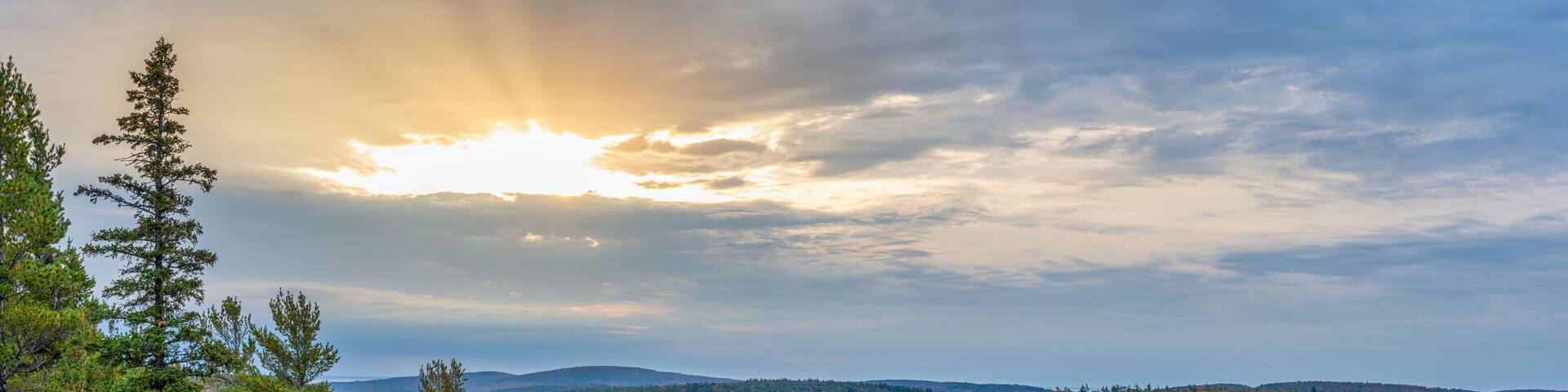 Autumn Sunrise from Brockway Mountain Drive near Copper Harbor in the Michigan Upper Peninsula - Lake Superior