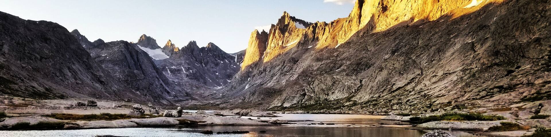 17 miles in Wyoming's Wind River Range to get to this spot. My two buddies had crashed out in their tent and I had the solitude of the upper basin all to myself. The fading light on the water, the smell of crisp mountain air, and the reverie of the day's journey made this an unforgettable moment in a truly unforgettable place. #adventure