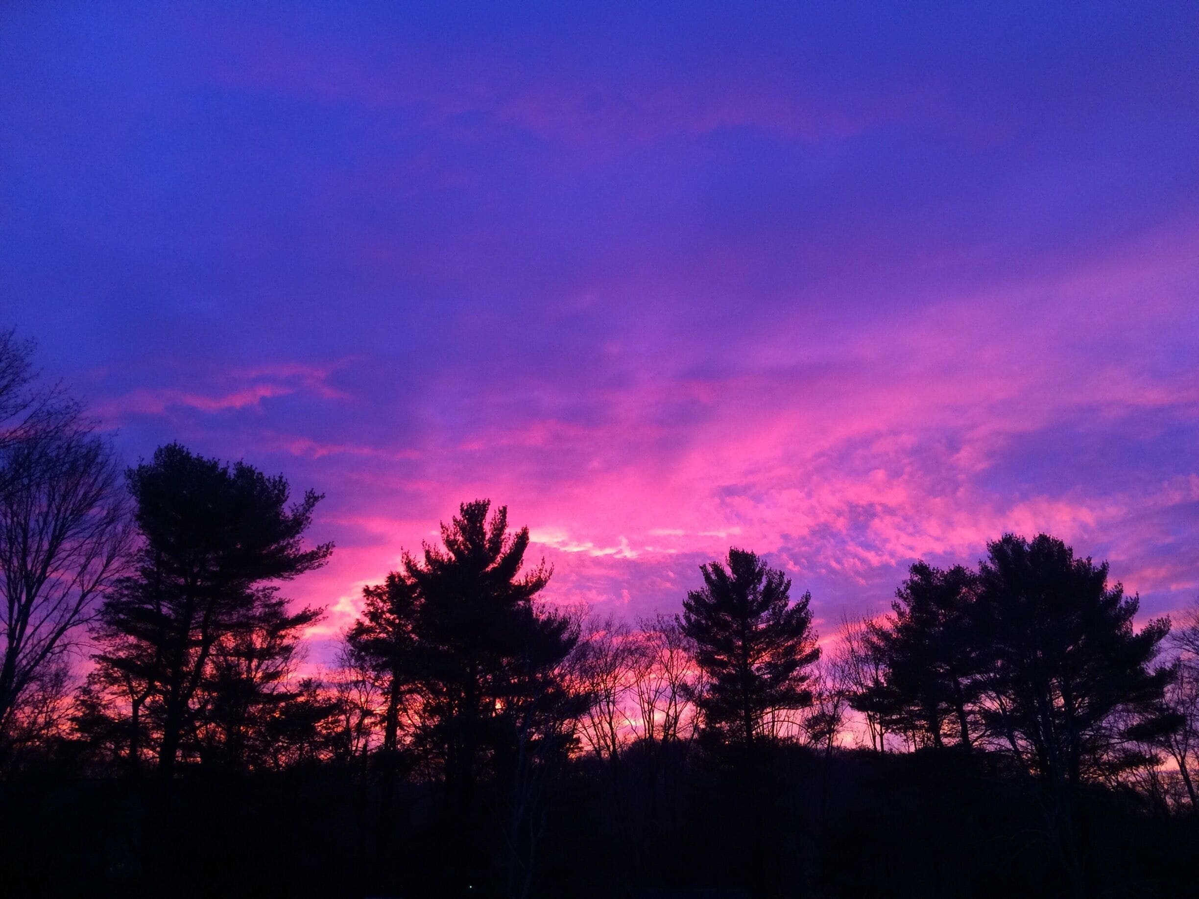 End to a beautiful day