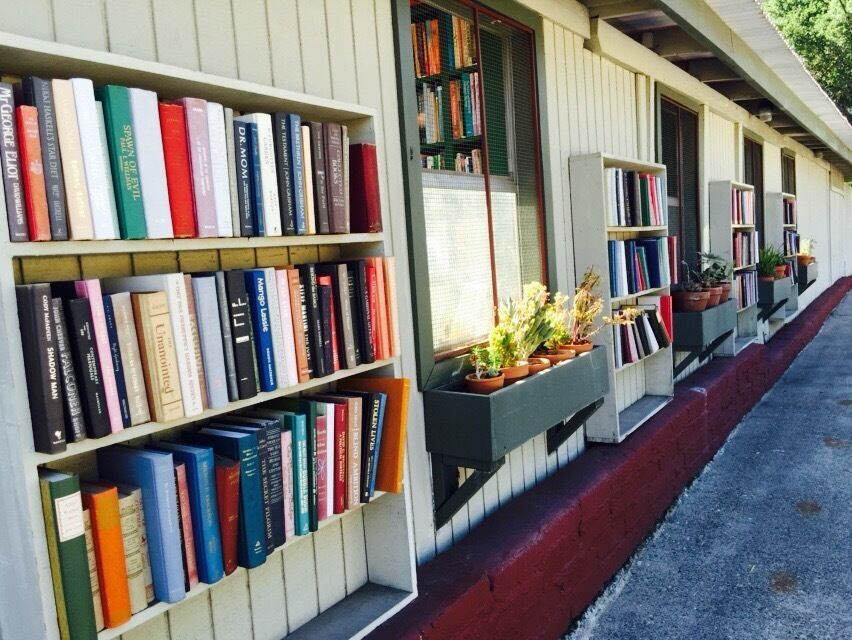 A semi-open book store that works on the honor system!