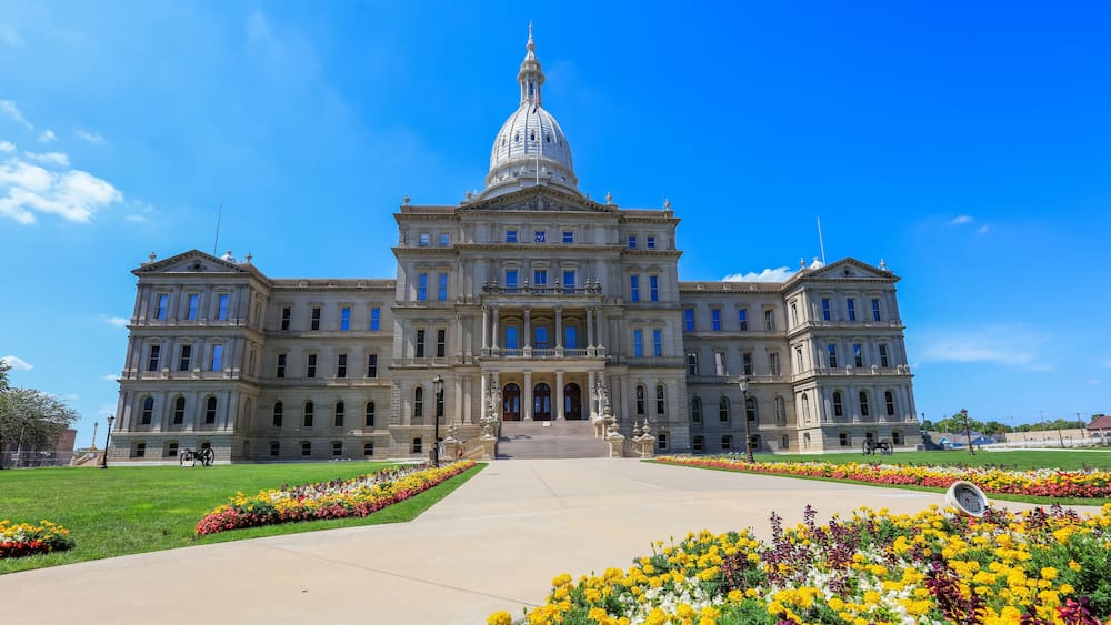 The Michigan State Capitol is the building that houses the legislative branch of the government of the U.S. state of Michigan