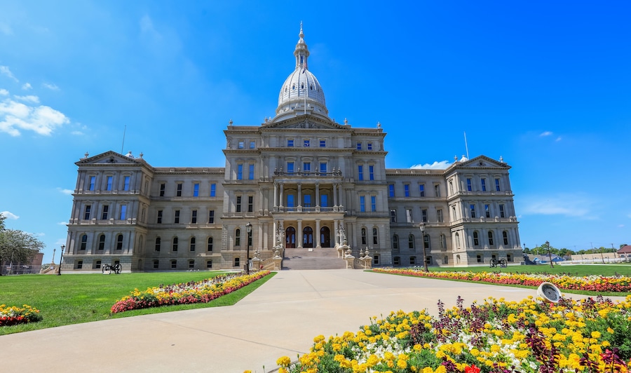 The Michigan State Capitol is the building that houses the legislative branch of the government of the U.S. state of Michigan