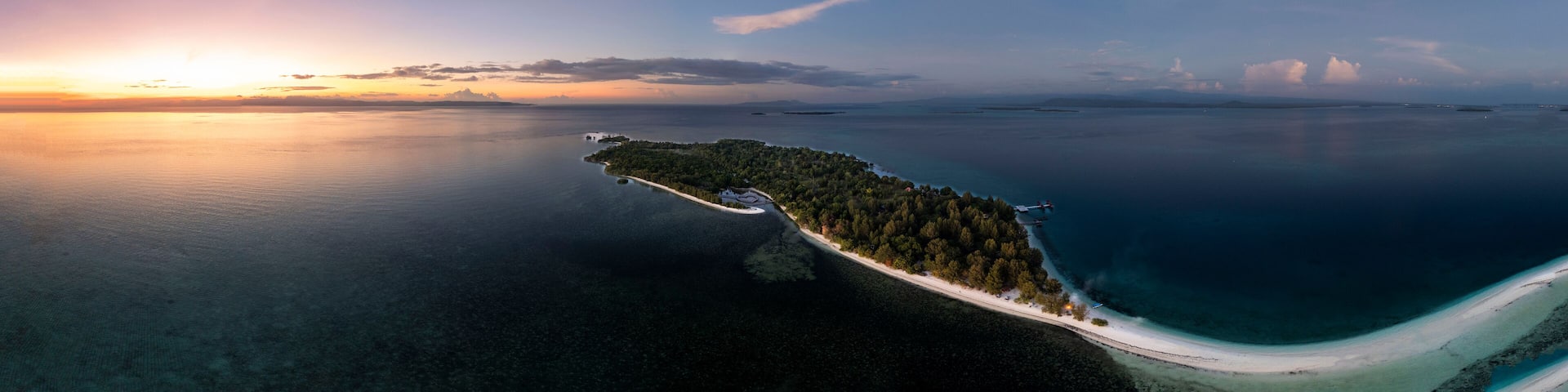 Dodola Island, one of the most beautiful places to go in Morotai, one of the island on North Maluku, Indonesia. Dodola island is divided into 2 island and it will connected the the sea tide is low .