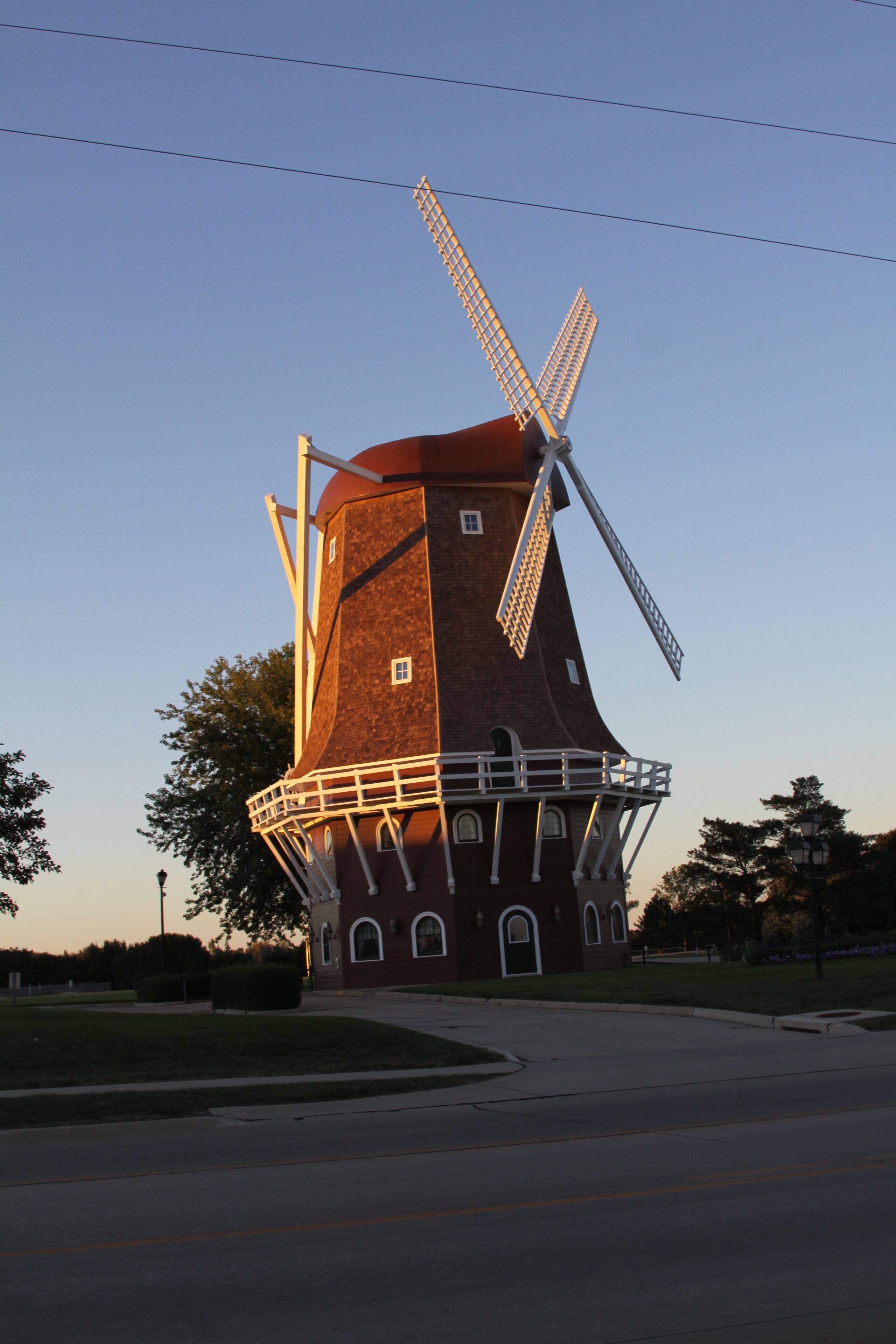dutch windmill in the country