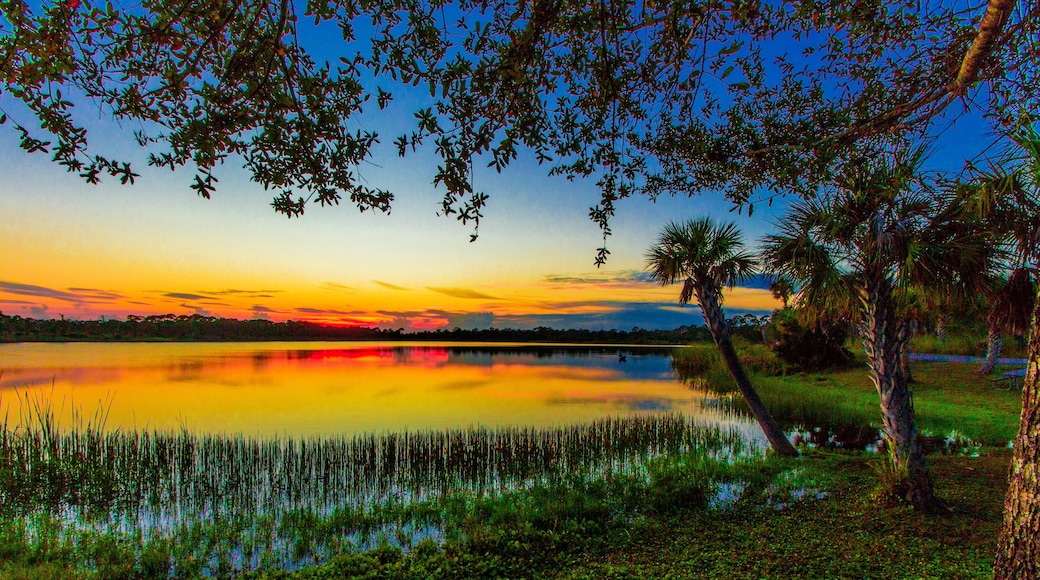 Sunset at Lake Zobel, George LeStrange Preserve, Fort Pierce, Florida