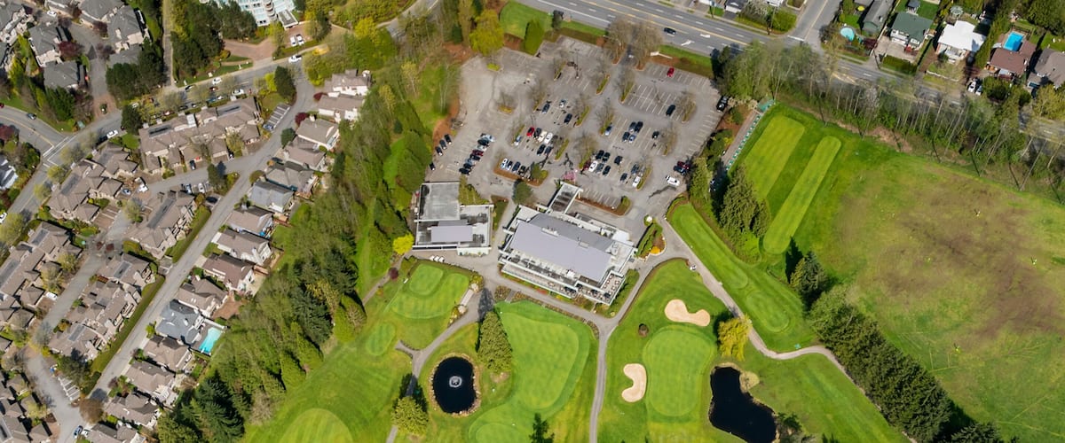 Stock Aerial Photo of Seymour Golf and Country Club North Vancouver, Canada
