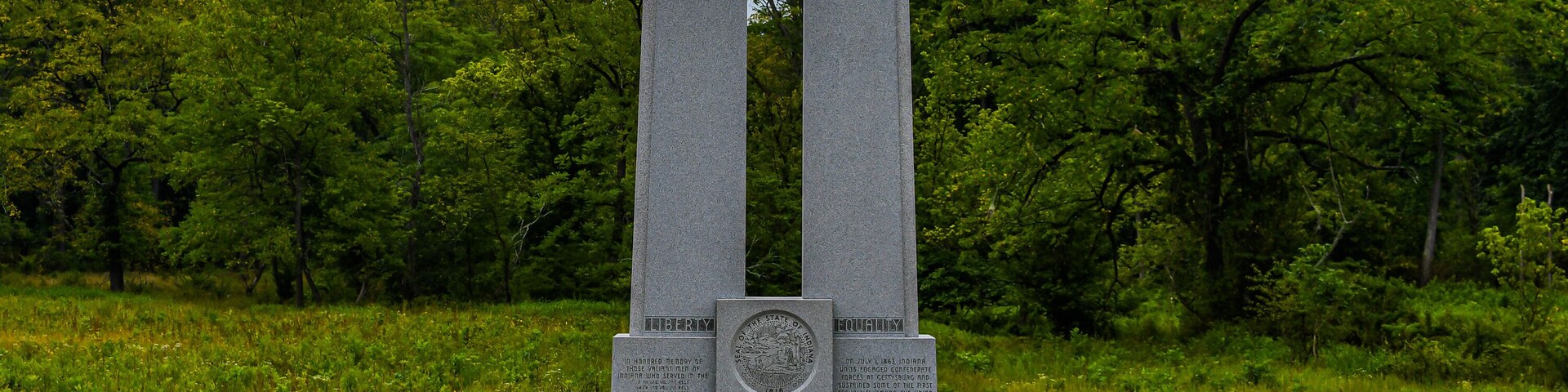 The State of Indiana Monument, Gettysburg National Military Park, Pennsylvania USA