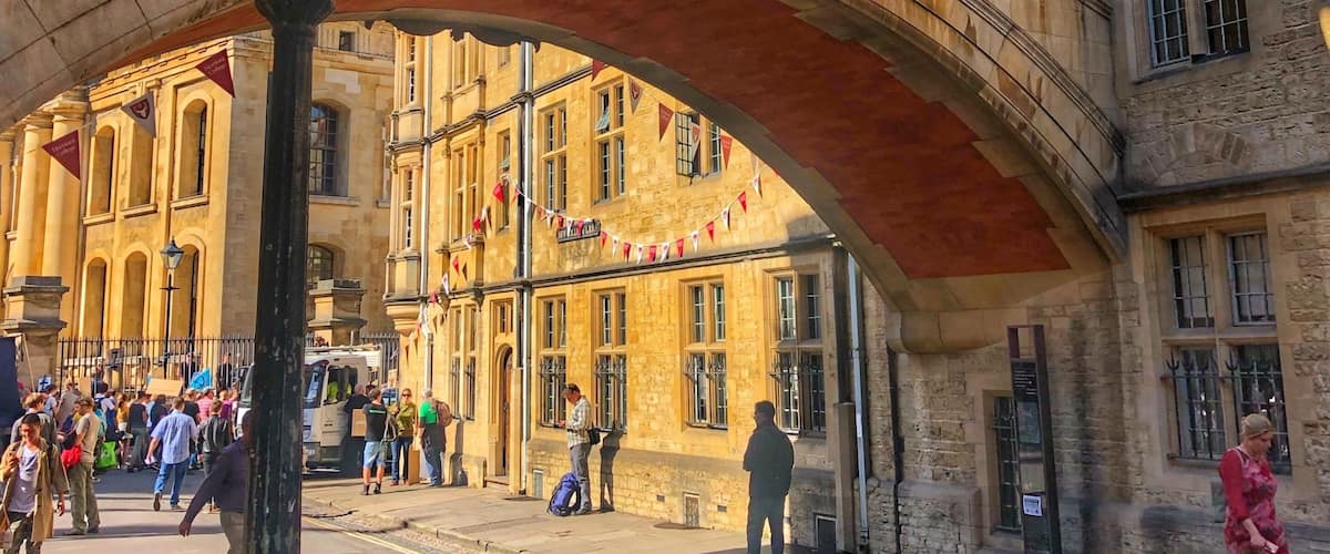 Connecting two parts of Hereford college in Oxford, named due to its likeness to the famous Venetian one, although it more resembles the Rialto bridge.
