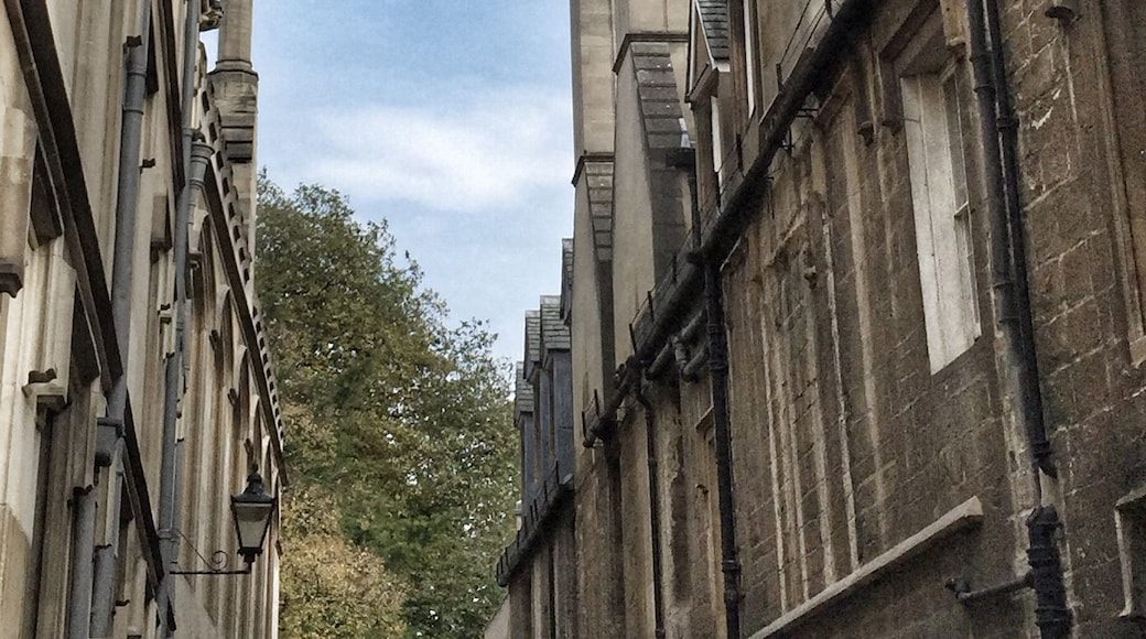 The Oxford city centre skyline. A typical shopping day for us. #oxford