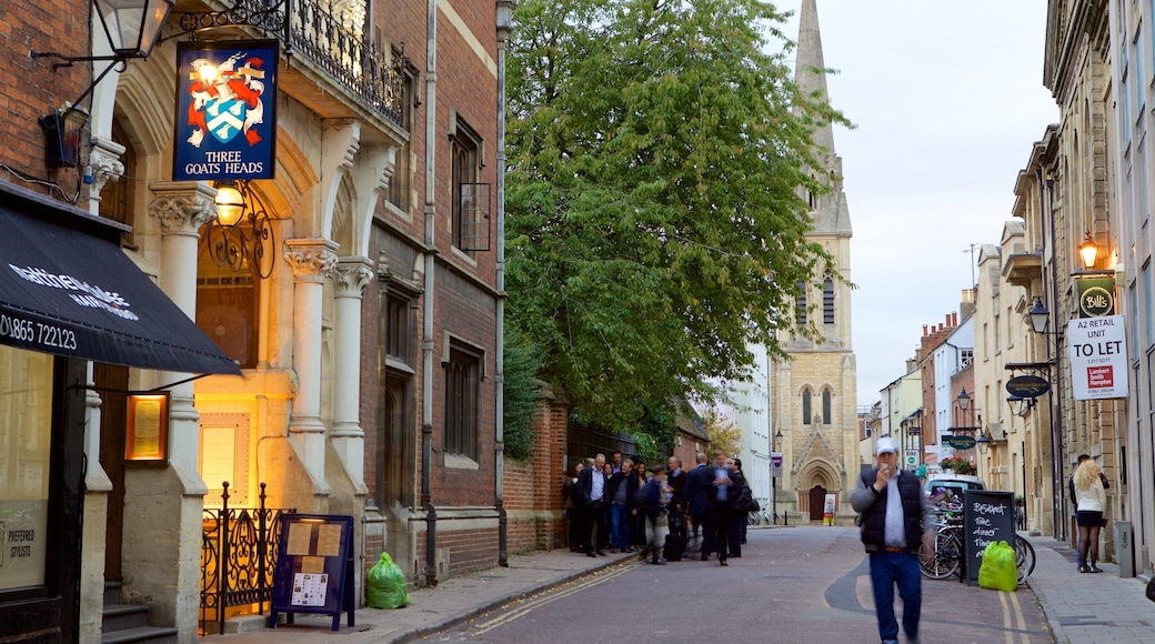 Oxford featuring street scenes as well as an individual male