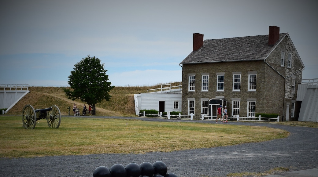Fort Ontario on the shores of Lake Ontario in Oswego. Fun place to visit for special events, like Harborfest Weekend or Re-enactment weekends.
