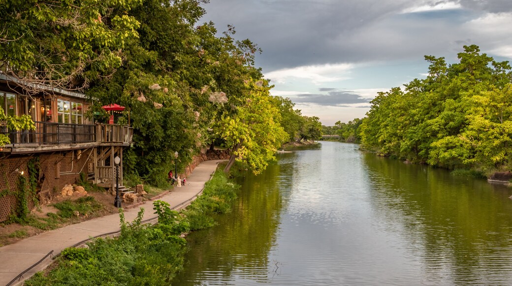 Medicine Park in the Wichita Mountains. Medicen creek and the swimming area